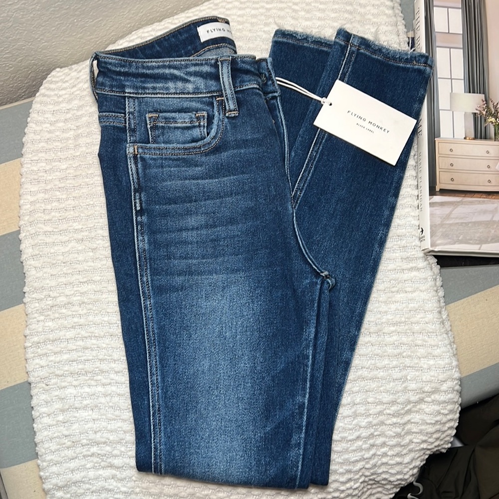FLYING MONKEY Heigh Rise Skinny Jeans